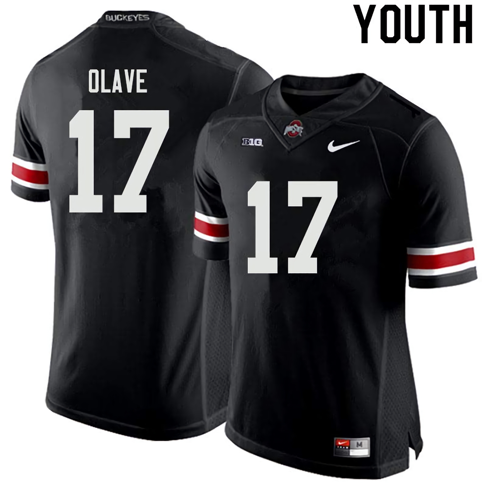 Chris Olave Ohio State Buckeyes Youth NCAA #17 Nike Black College Stitched Football Jersey HXB3156VN